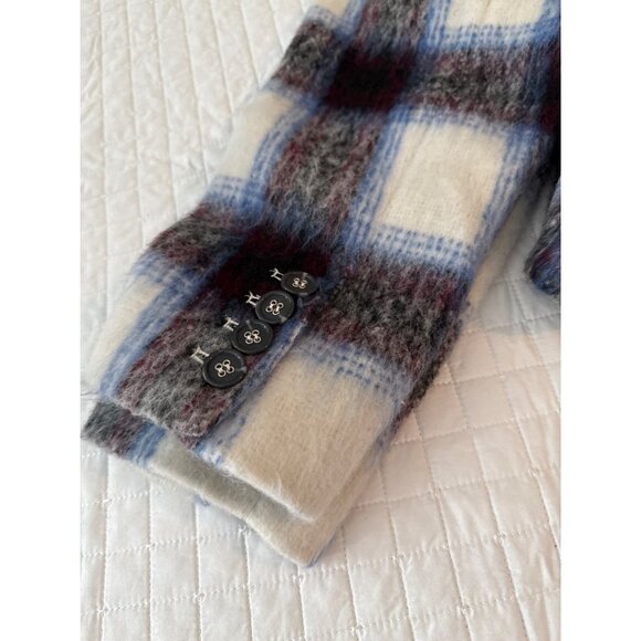 Central Park West Womens Plaid Wool Blazer Jacket Size S - Picture 15 of 15